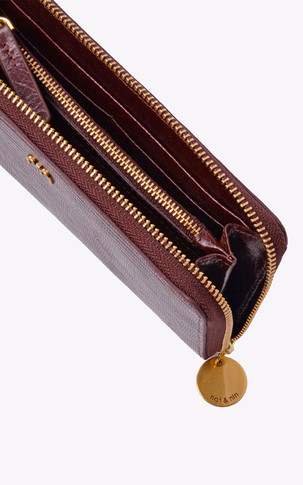 Portefeuille cuir Linn châtaigne