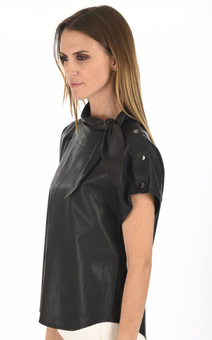 Top agneau noir