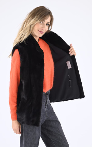 Gilet Vison noir