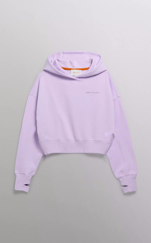 Sweat capuche coton Arlette violet