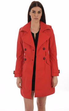 Trench imperméable Justice rouge