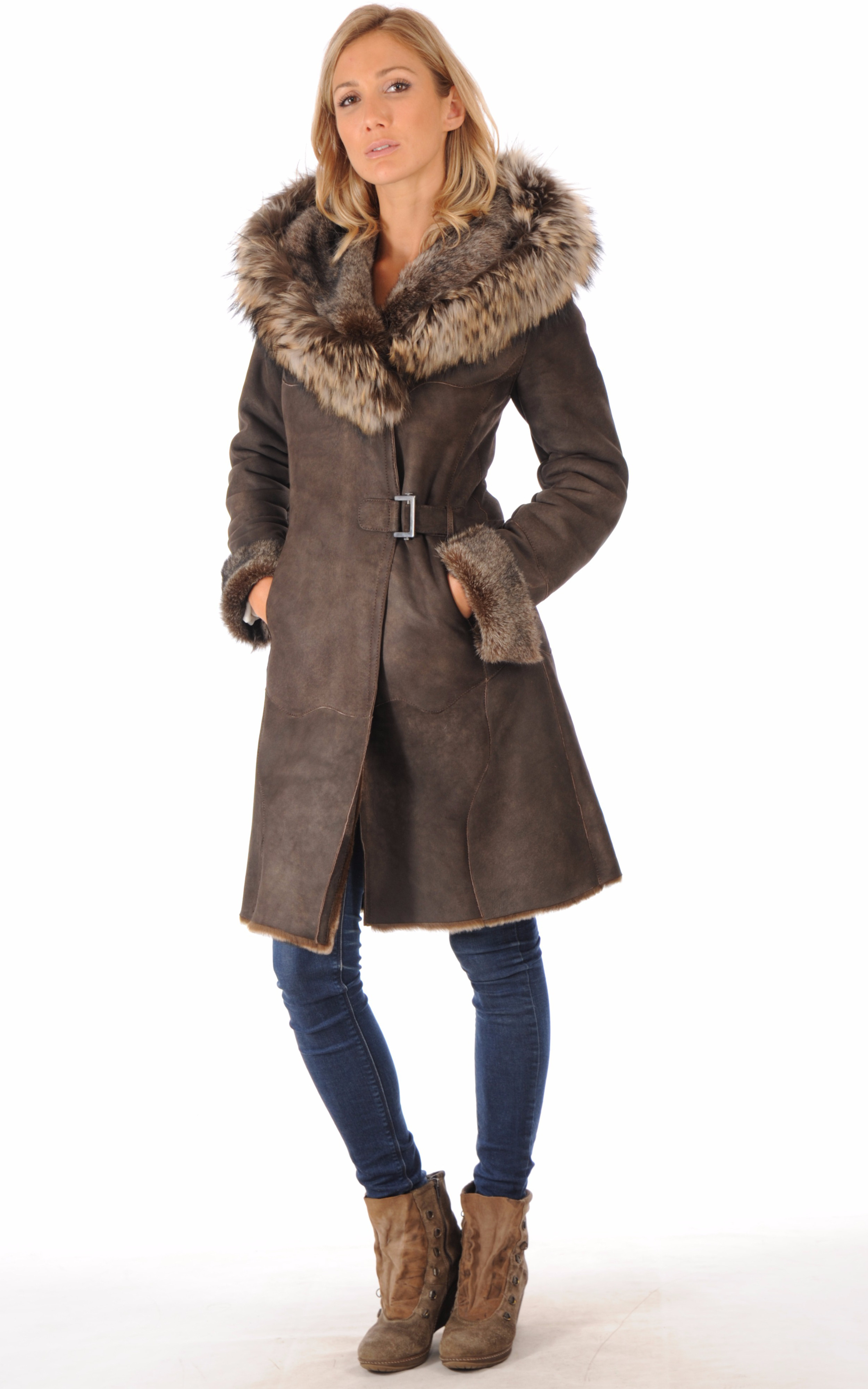 Manteau Peau Lainée Agneau & Raccoon La Canadienne La Canadienne