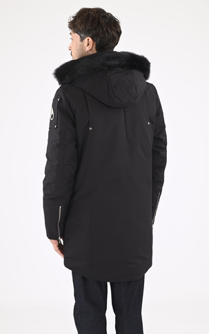 Parka chaude fourrure mouton Stirling noir