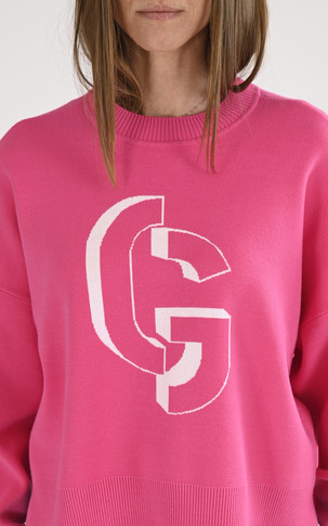 Pull maille Natalia fushia