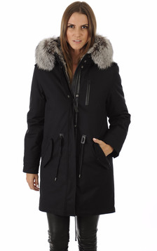Parka Rena-x Noir & Argenté Parka Rena-x Noir & Argenté