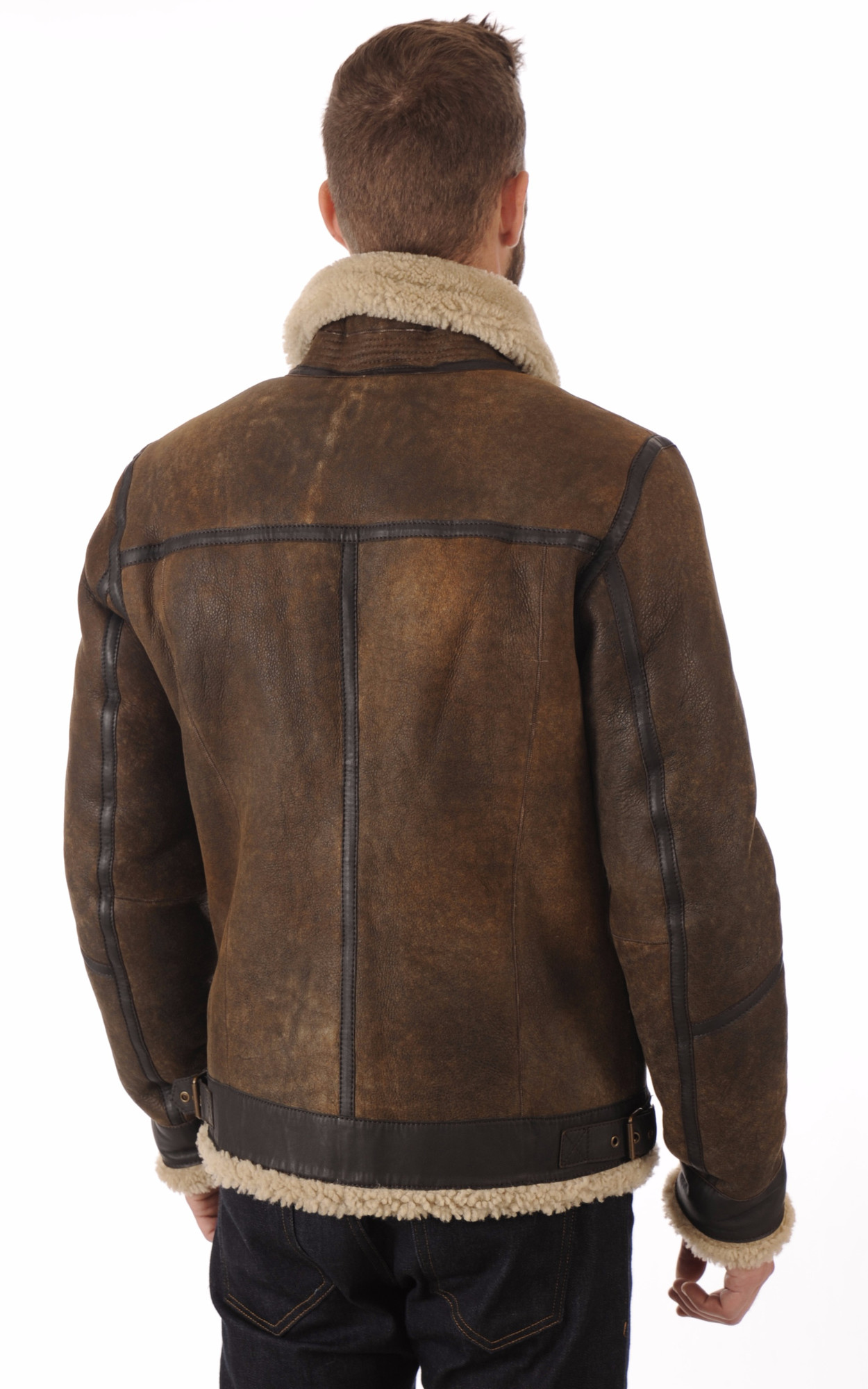 Homme Canadienne Blouson Goosecraft Vieilli Bombardier La Mouton S11qTC
