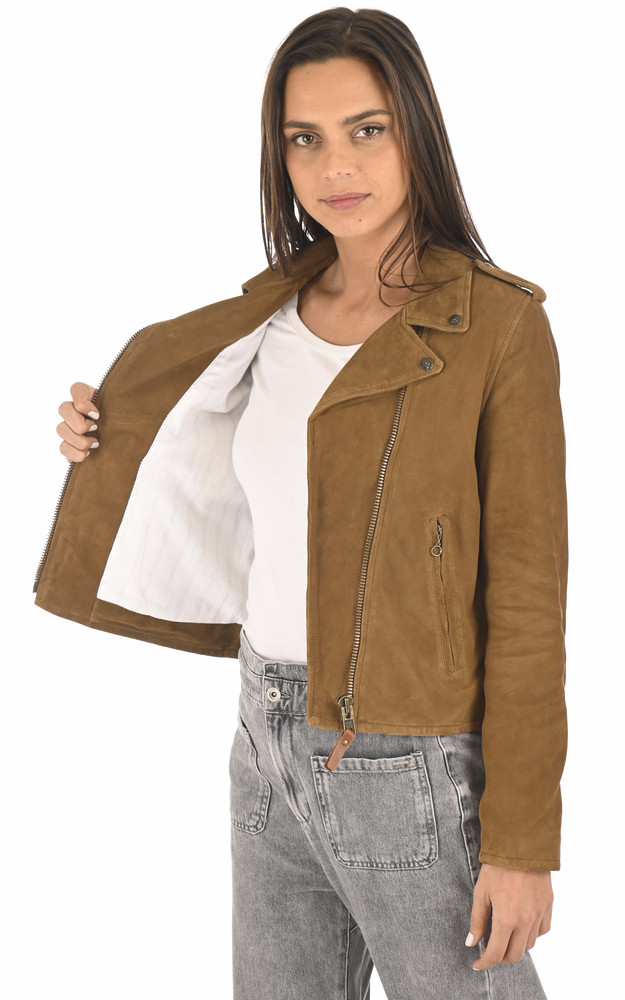 Blouson cuir velours LCW2620X cognac Schott