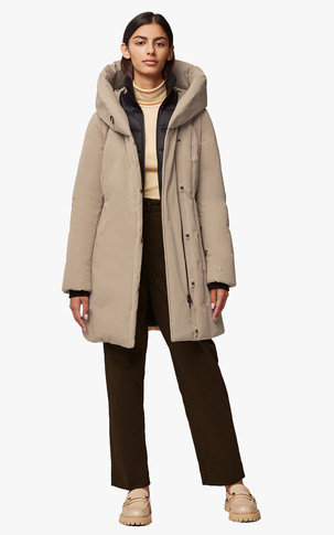 Parka cintrée Camelia-C beige foncé