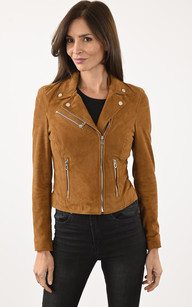 Veste courte outlet en daim femme