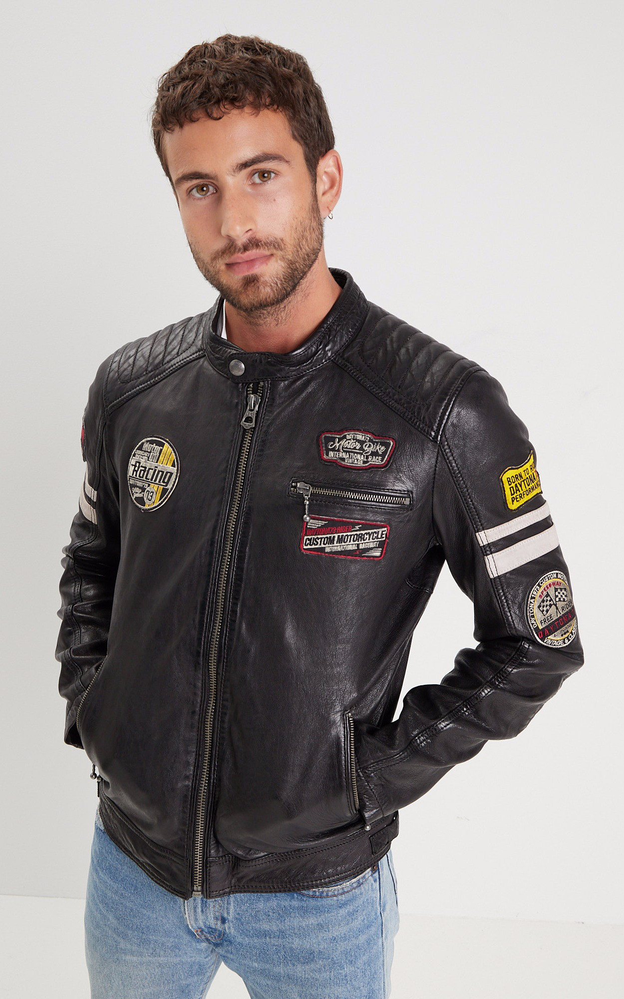 Blouson discount daytona cuir