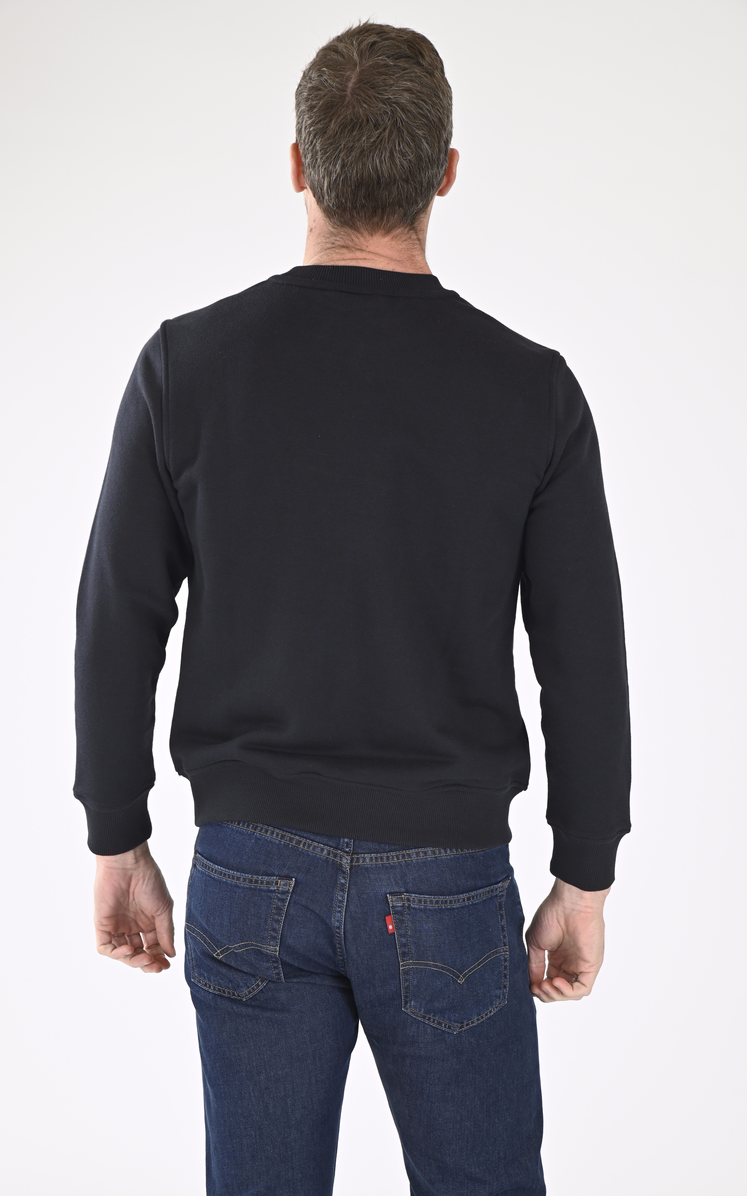 Sweat coton Baptiste bleu marine K-Way