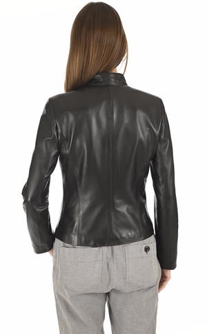 Blouson chic agneau noir