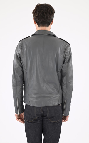 Blouson en cuir Rocky GRIS