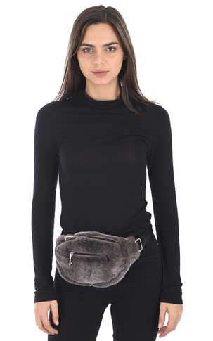 Sac banane rex gris