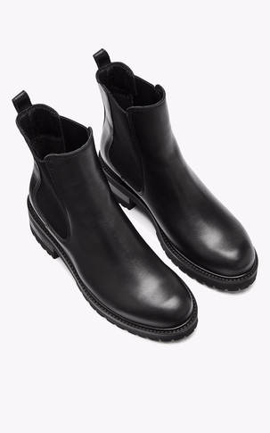 Boots cuir Conner noir