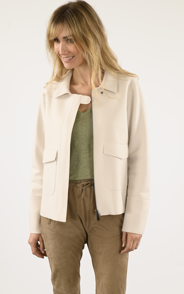 Veste laine Ambre beige Oakwood