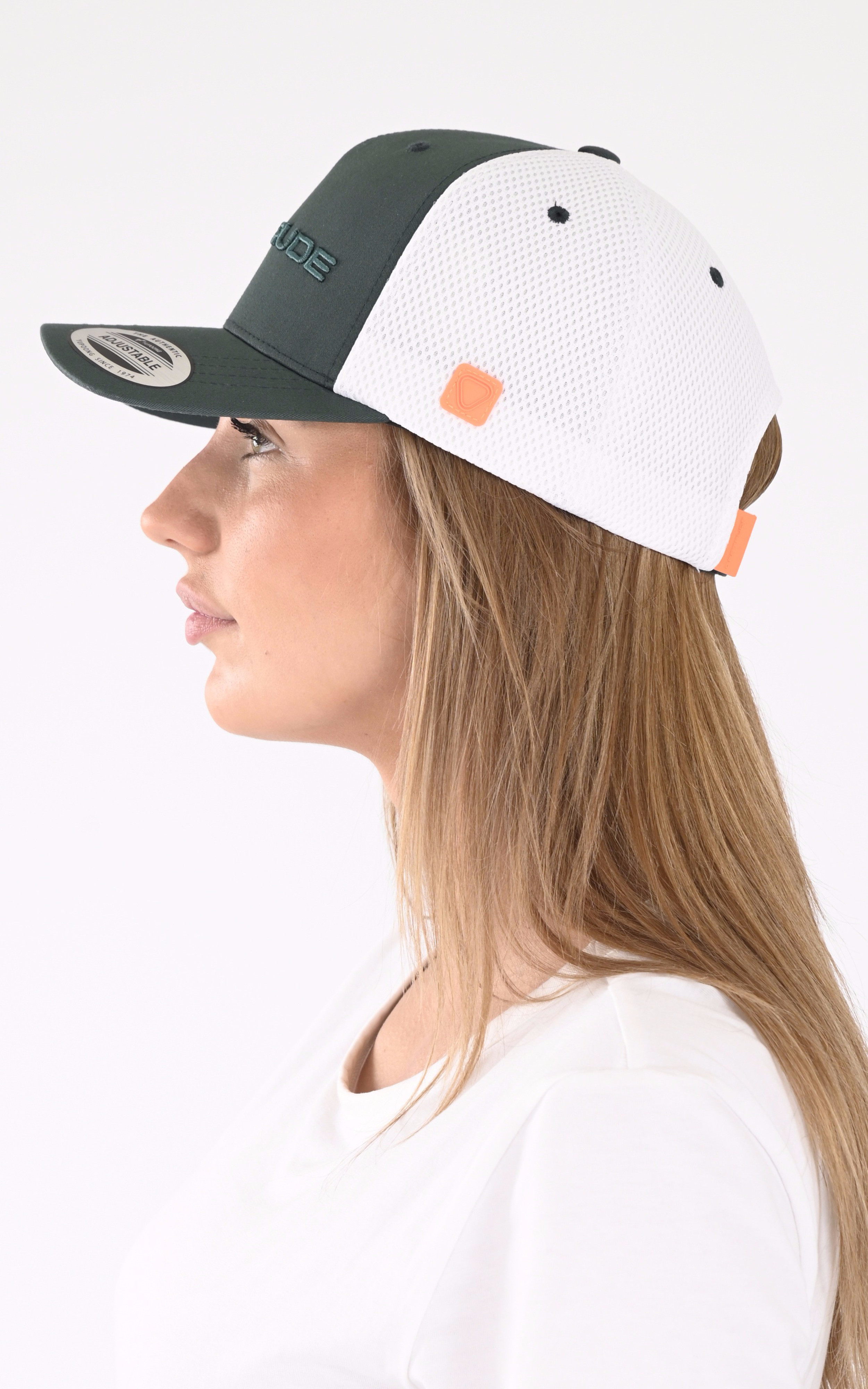 Casquette Benja vert / blanc Gertrude