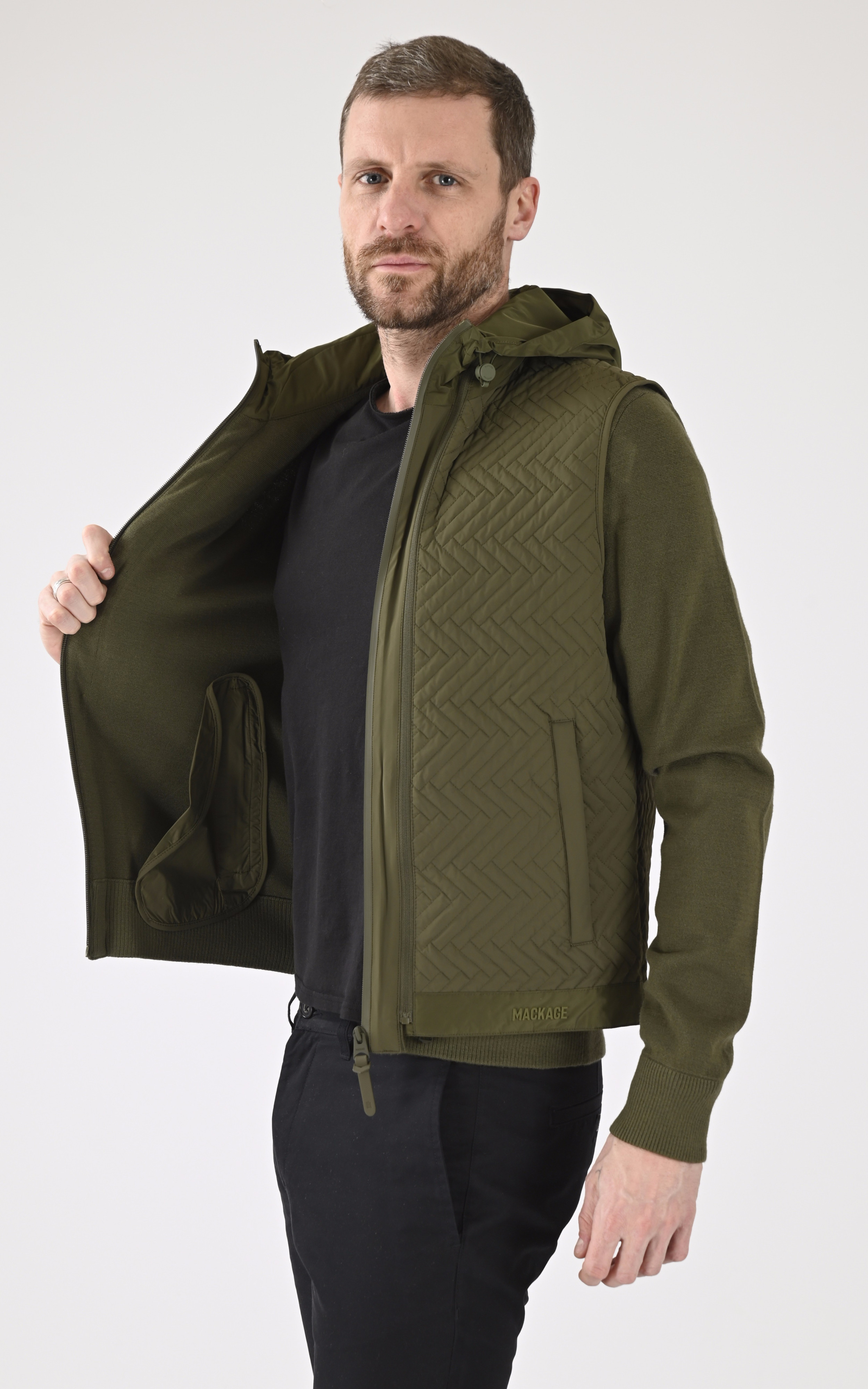 Veste 3en1 Barrett kaki Mackage