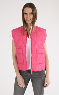 Doudoune sans manches Isae rose