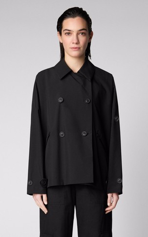 Trench court imperméable Ina noir