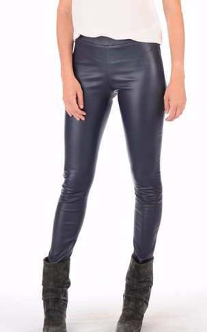 Legging agneau stretch bleu