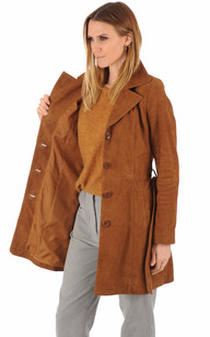 trench femme daim