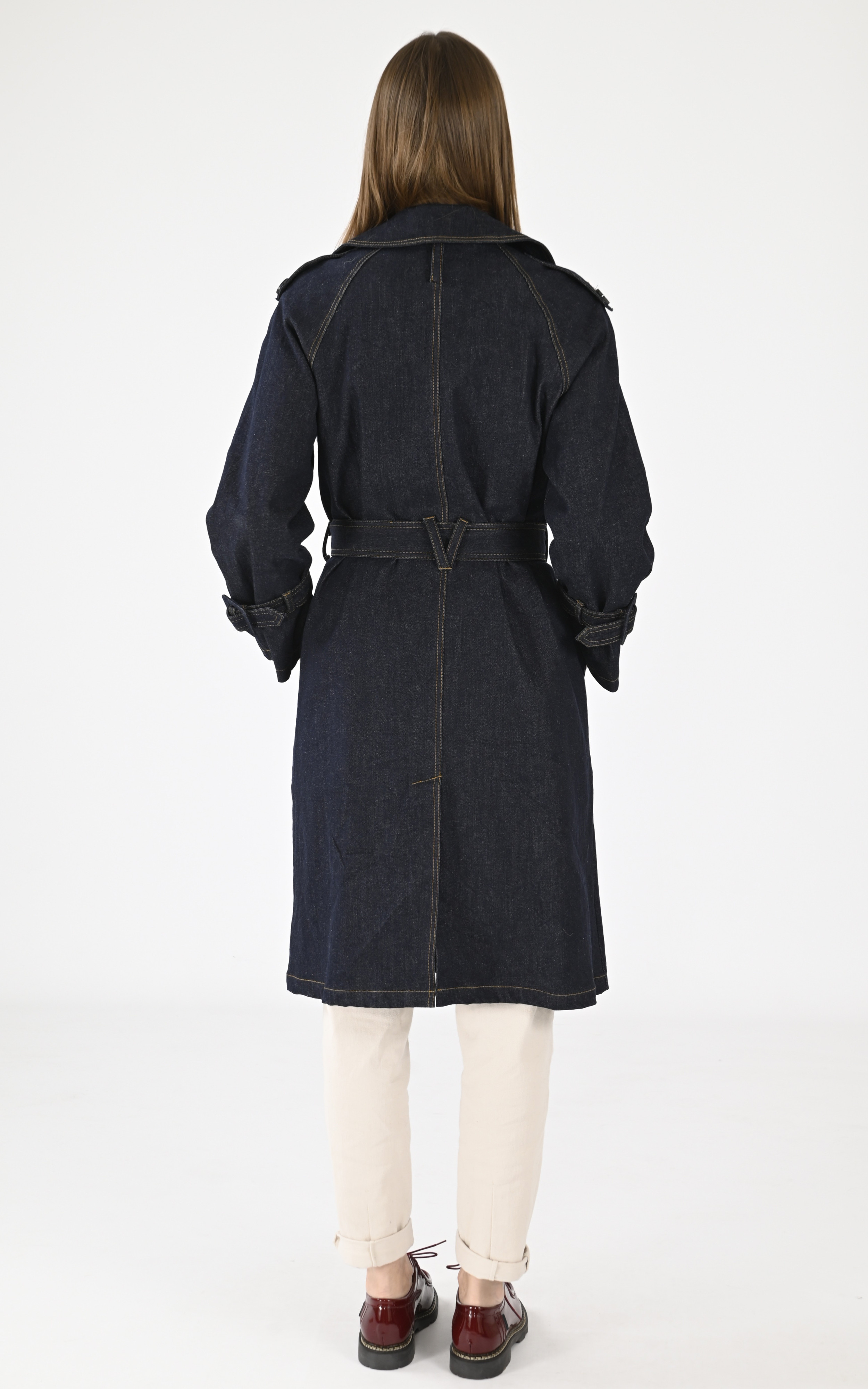 Trench en jean Mushu bleu Oakwood