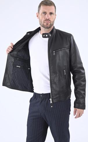 Blouson LC949D cuir noir