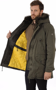 Kaki Parka Toile Canadienne Blonde N°8 Fourrure Militaire Et La ww65rqRnz