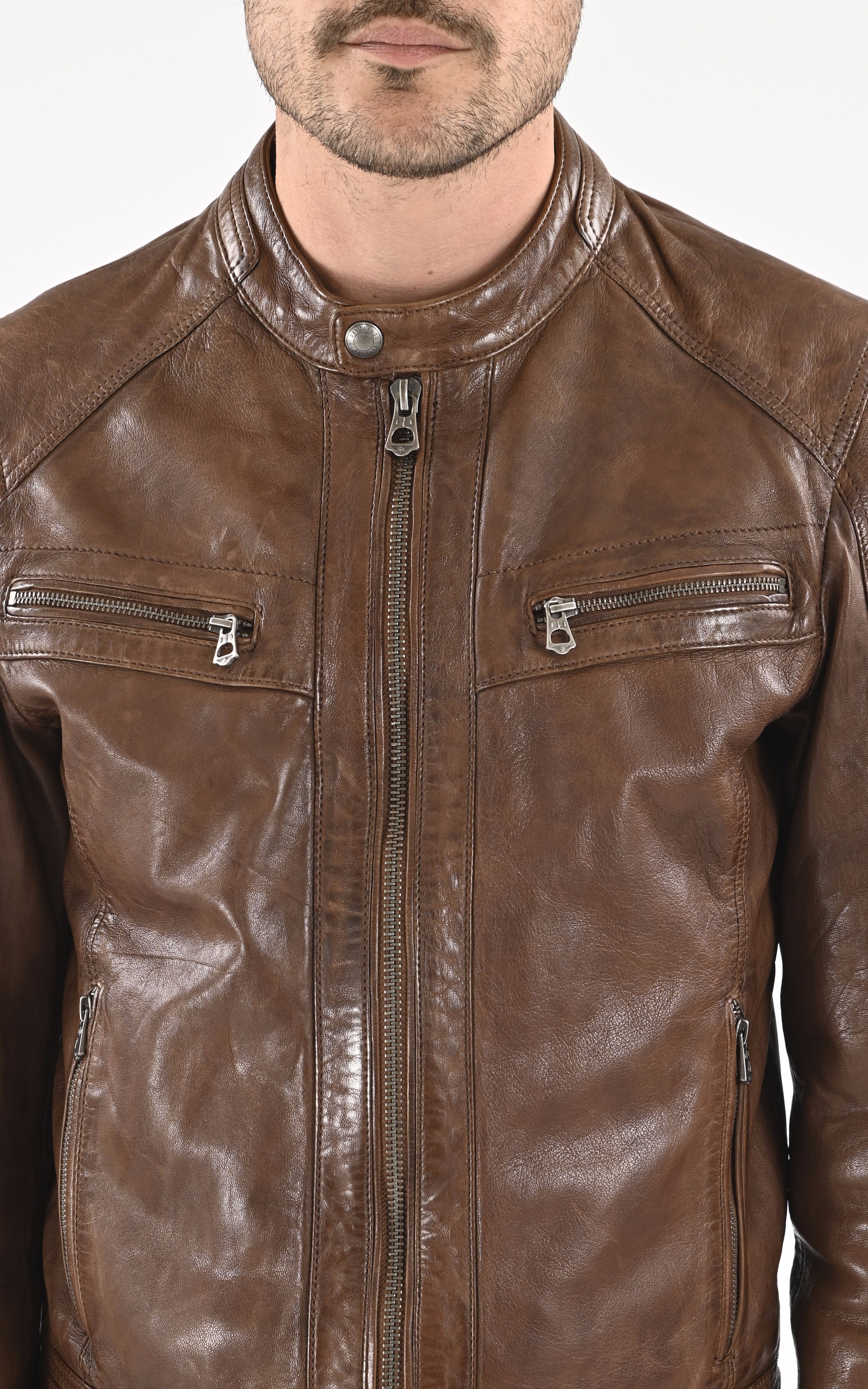 Blouson Bishop Cuir Avec Capuche Daytona 73