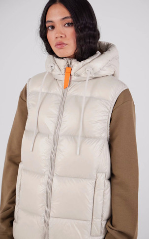 Doudoune sans manches Cesar mixte beige