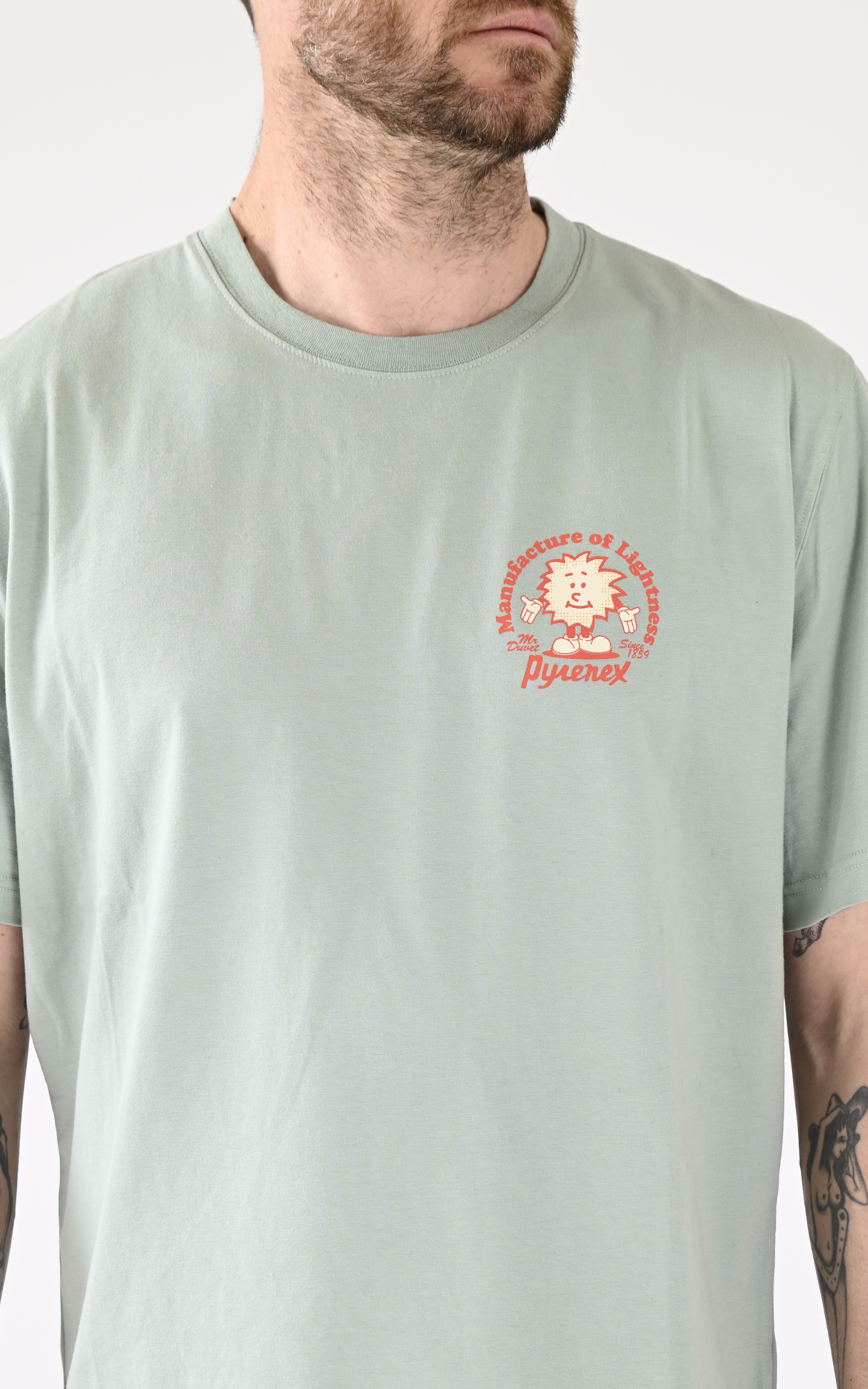 T-shirt Mfg Tee vert Pyrenex