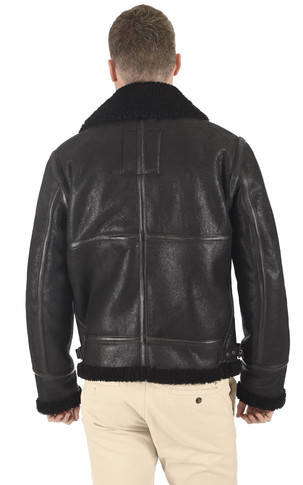 Bombardier vieilli mouton noir