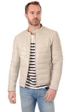 Doudoune Leman Cuir Blanc Doudoune Leman Cuir Blanc