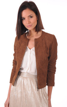Blouson Aspect Daim Femme Blouson Aspect Daim Femme