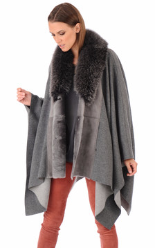 Cape tri matière renard gris Cape tri matière renard gris
