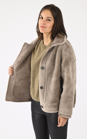 Veste laine Assietta taupe