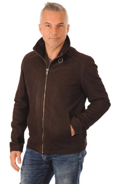 Blouson Cuir Nubuck Marron Blouson Cuir Nubuck Marron
