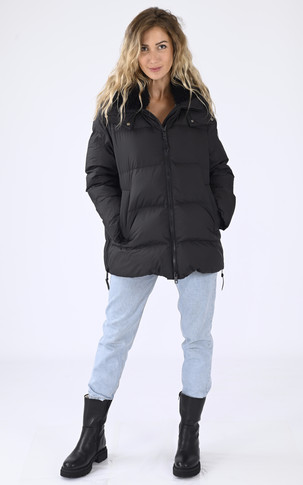 Doudoune oversize noire