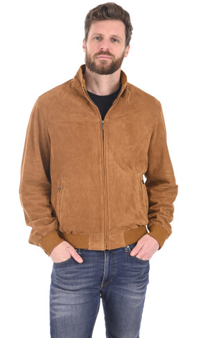 Blouson velours cognac