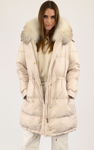 la canadienne Doudoune renard Bellatrix beige