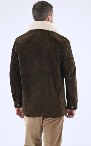 Veste Buffle nubuck marron