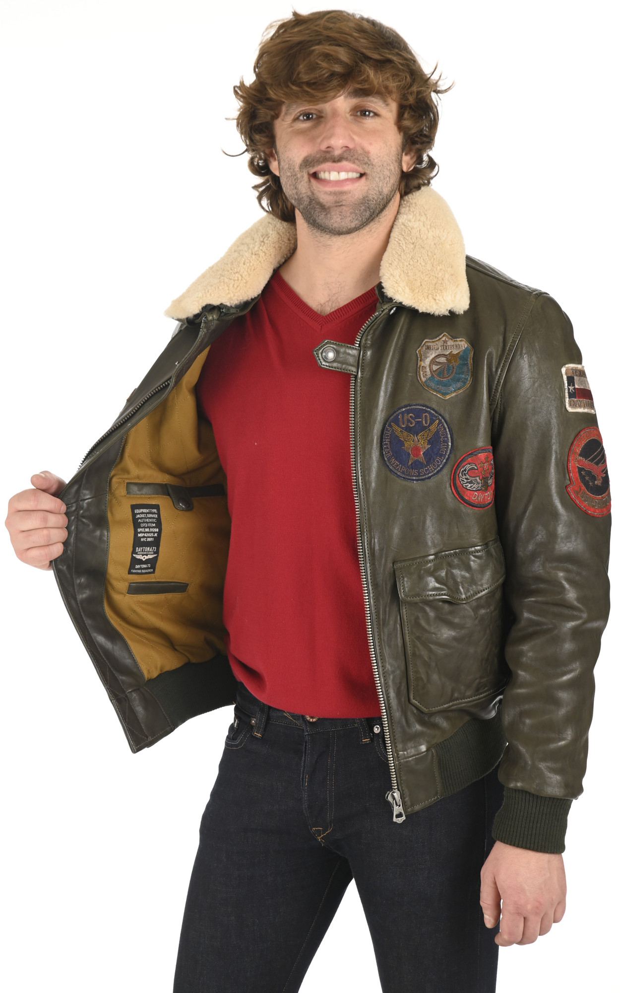 Blouson aviateur Mythic kaki Daytona 73 La Canadienne Blousons