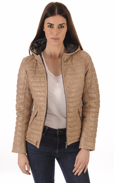 Doudoune Fine Cuir Beige Doudoune Fine Cuir Beige