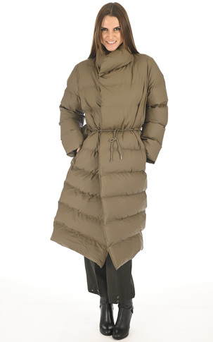 Long puffer jacket 15070 Wood