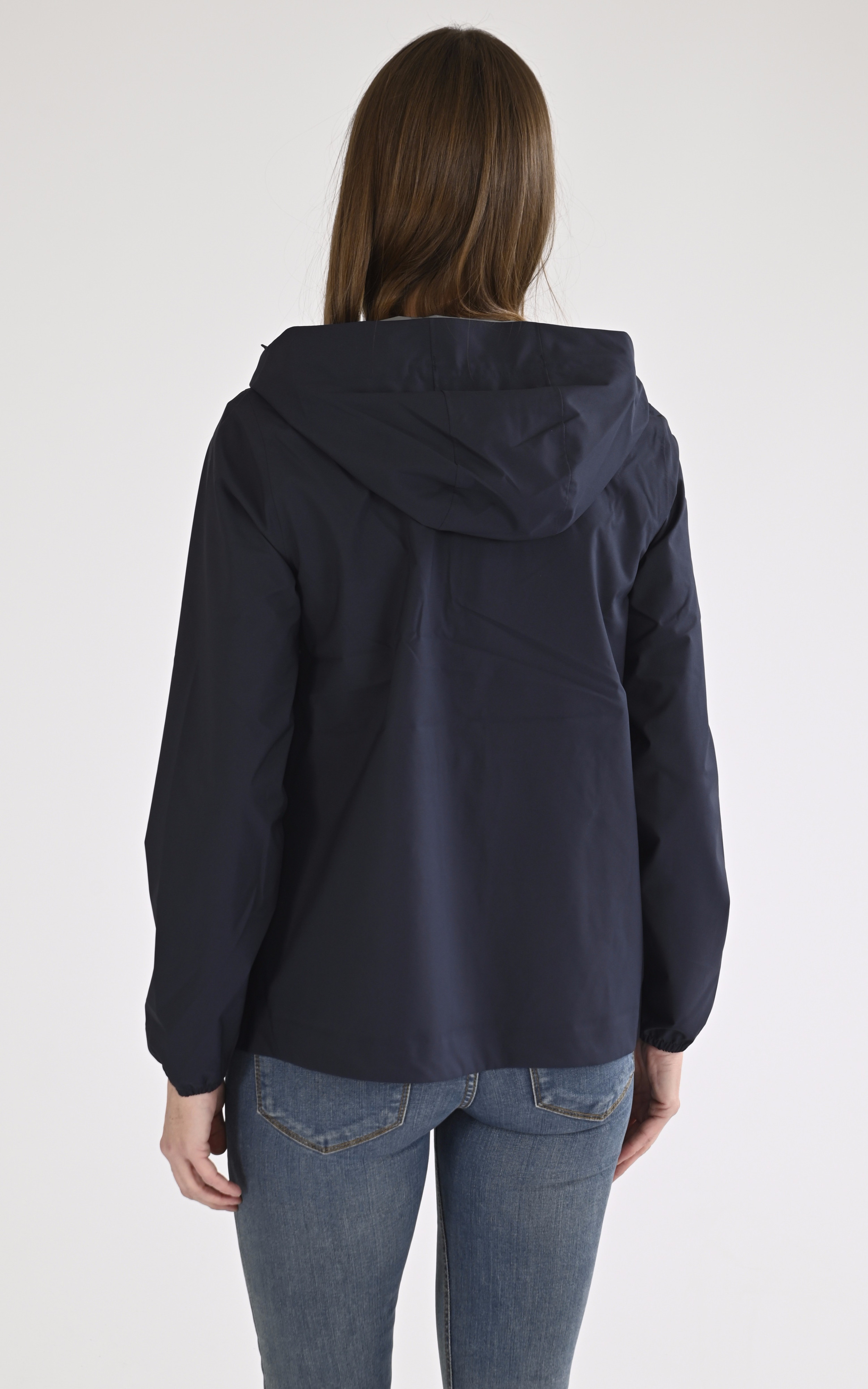 Coupe-vent Marguerite Stretch Dot bleu marine K-Way