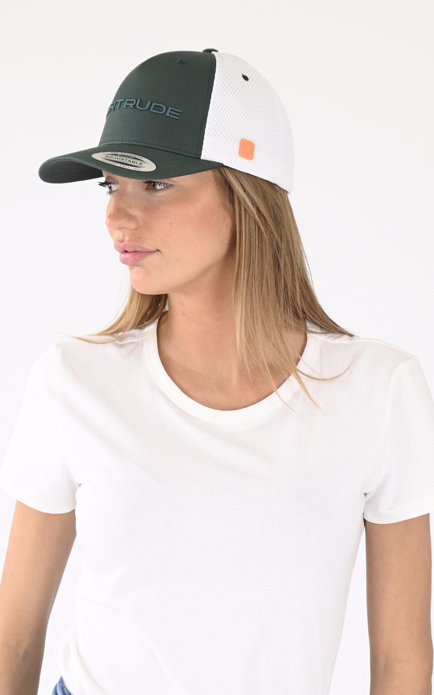 Casquette Benja vert / blanc Gertrude