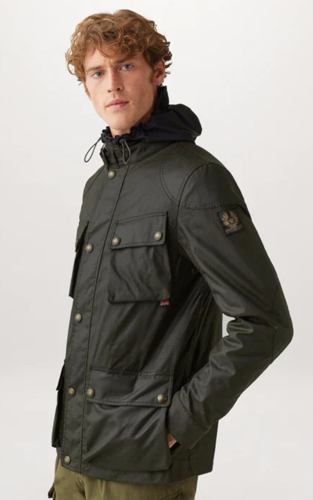 Veste imperméable cirée kaki Belstaff