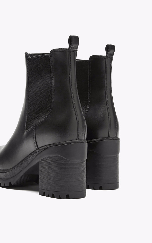 Boots cuir Paxton noir La Canadienne Shoes