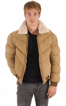 Doudoune Mouton Nubuck Camel Doudoune Mouton Nubuck Camel